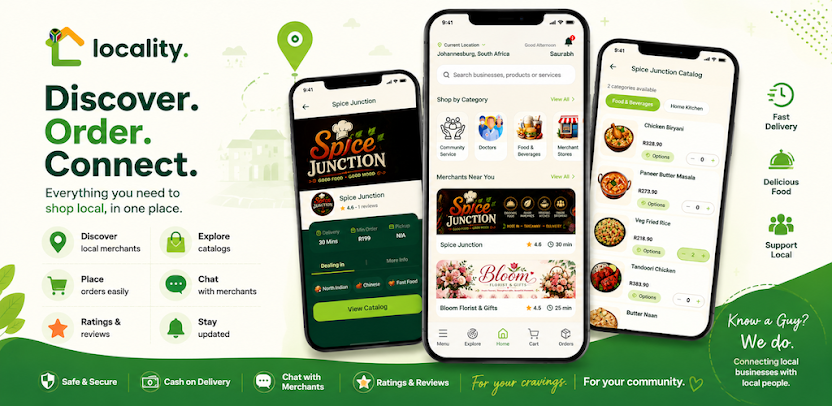 LOCALITY local marketplace app Case Study LOCALITY local marketplace app by SP Infocom